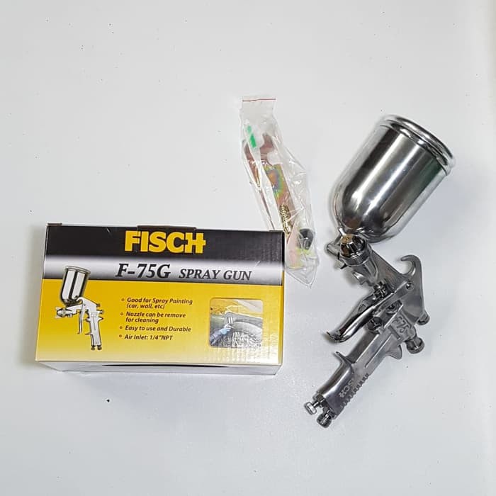 FISCH F-75G Spray Gun 400 ML - Paint Gun 450 ml F75G - Tabung Atas