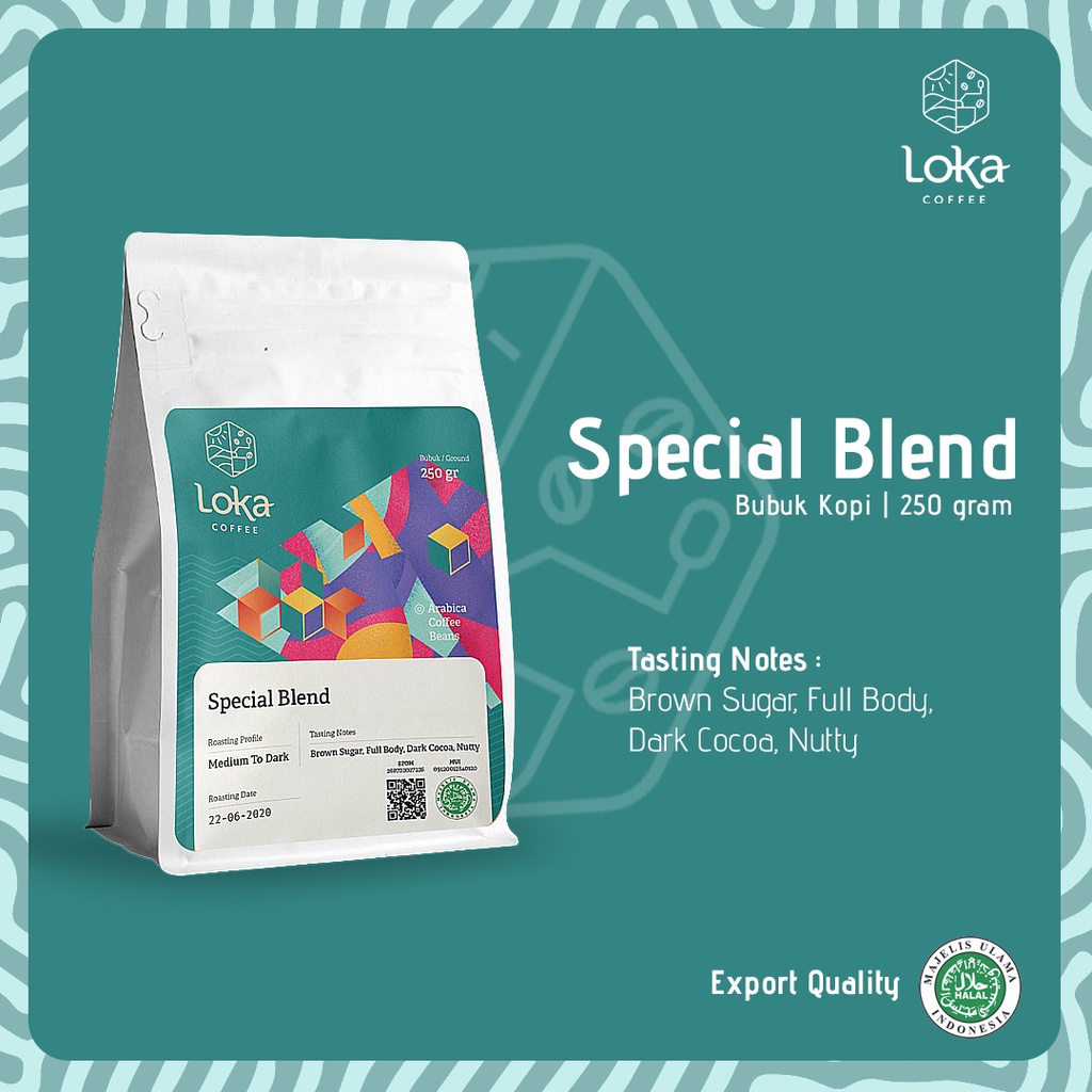 

LOKA COFFEE Kopi Special Blend - Kopi Arabica Biji Kopi / Bubuk Kopi Fresh Asli - 250 gr