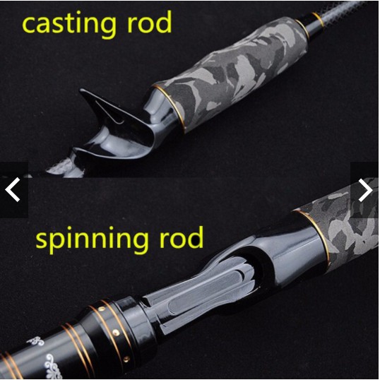 Joran Pancing dengan 2 Ujung M & MH Power Top Section  Spinning / Casting Rod untuk Memancing