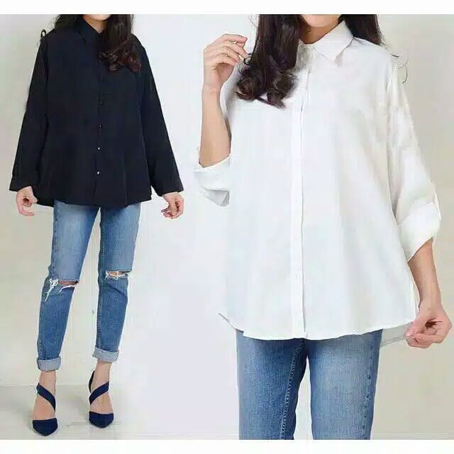 KEMEJA COMFY POLOS SIZE 5XL LD 130CM