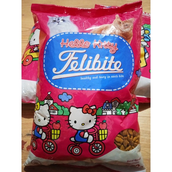 FELIBITE HELLO KITTY KIBLE IKAN MAKANAN KUCING 500Gr