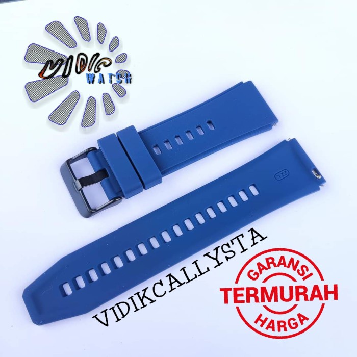 Tali Karet jam tangan 22mm22 MM Rubber Strap Import Original Tipis PREMIUM