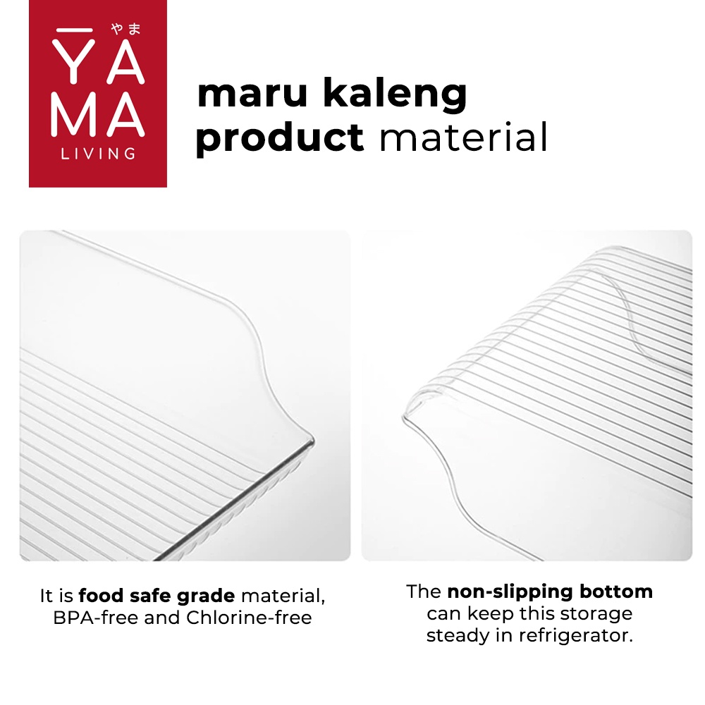 YAMA MARU Food Storage Organizer Kotak Kontainer Penyimpanan Makanan Minuman Kulkas