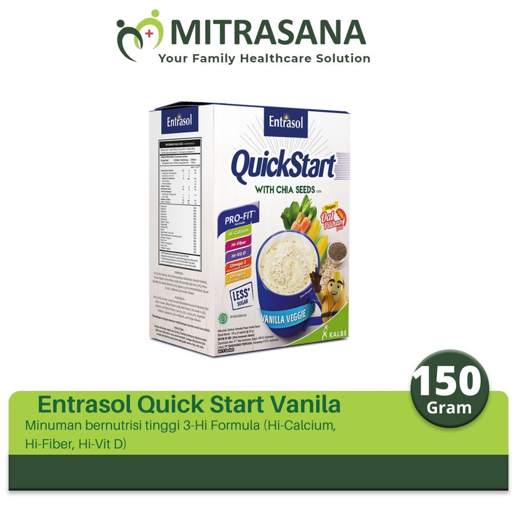 

Entrasol Quick Start Chocolate | Vanilla Veggie 150 Gr