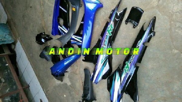 Cover body full set supra fit lama supra x lama warna biru hitam