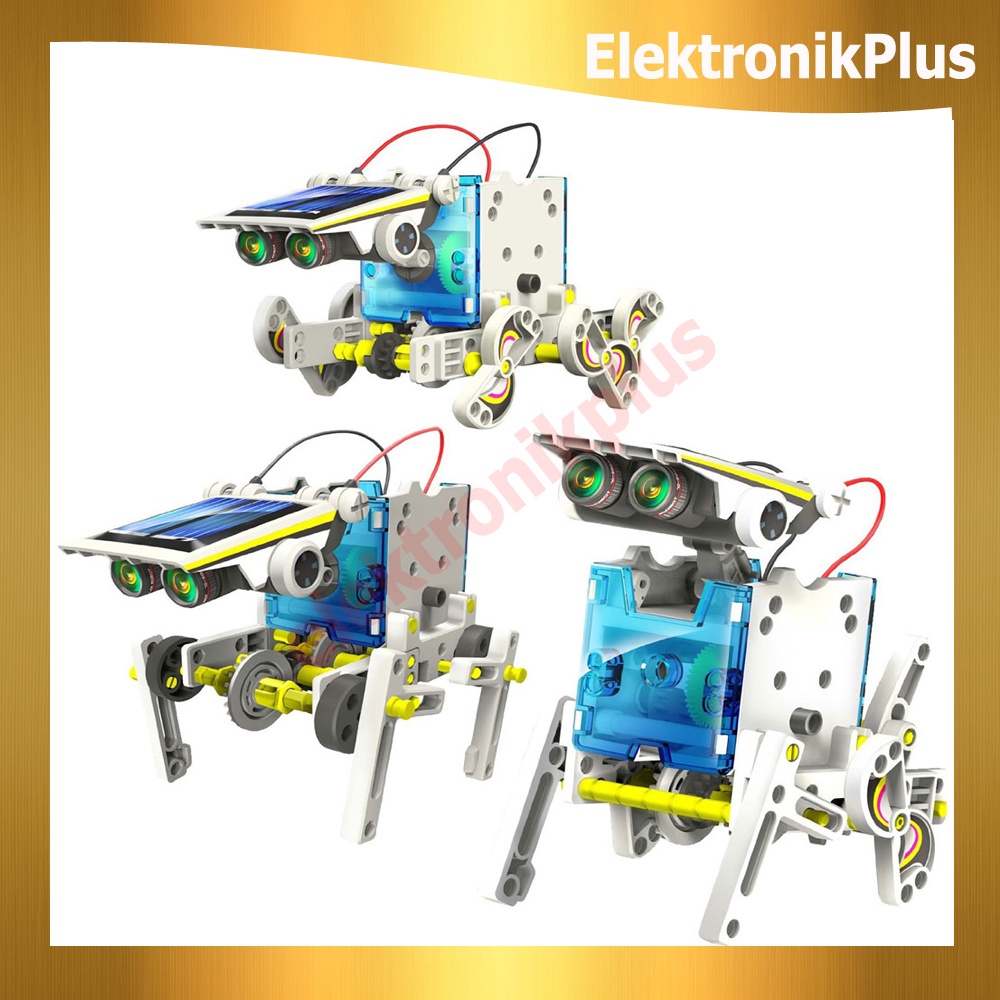 Mainan Edukasi Anak 13 in 1 Transforming Solar Robot Tenaga Matahari