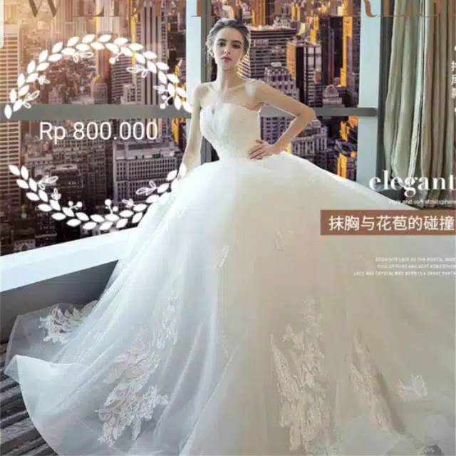 Gaun Pengantin Organza