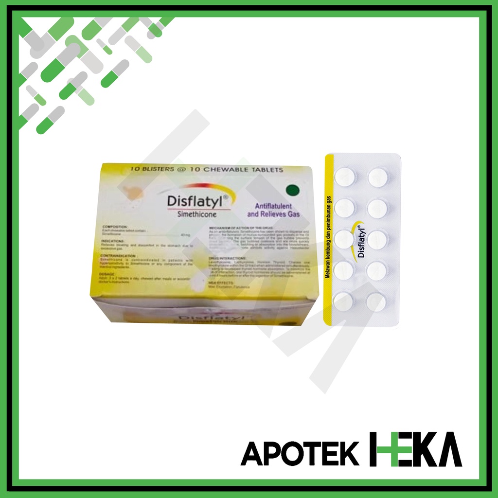 Disflatyl 40 mg Box Isi 10x10 Tablet - Obat Pereda Kembung Gas Lambung (SEMARANG)