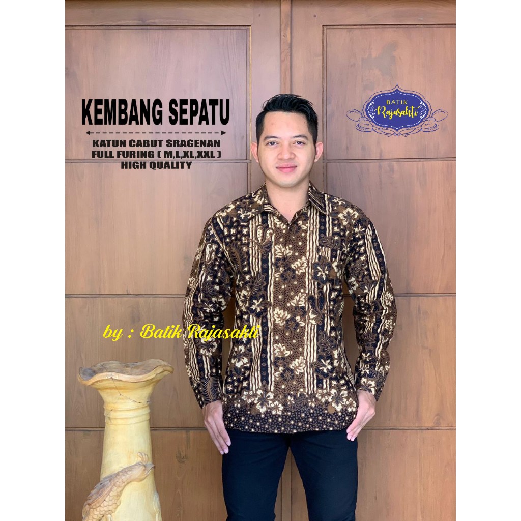 KEMBANG SEPATU RAJASAKTI KEMEJA BATIK SOLO PRIA LENGAN PANJANG PENDEK LAPIS FURING ATASAN PREMIUM MODERN KATUN HALUS WIKRAMA BIRU PANJANG MANUK SALTO TWO SATRIO WISHAKA2 JAYASRI NAGA EMOSI JOSS NAGAEMOSI JOSSPEN WAHYUJAYA NINGRAT WAHYUJAYA NINGRATPEN