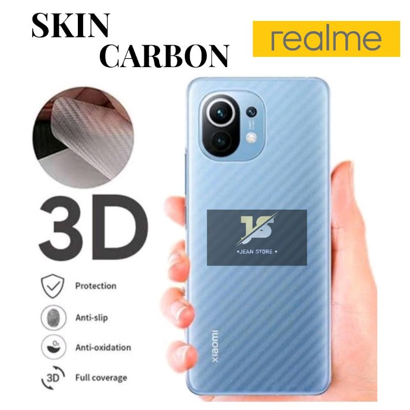 GARSKIN ANTI GORES BELAKANG SKIN CARBON REALME 5 5I REALME 6 REALNE 7 7I 7 PRO REALME 8 8 PRO C3 C11 C12 C21 C21Y C25 6 PRO 8(5G) C2 C15 C17 C20 C25S 9 PRO + NARZO 50A PRIME C35 GT 2 PRO 9 PRO C33 10 C55 C53