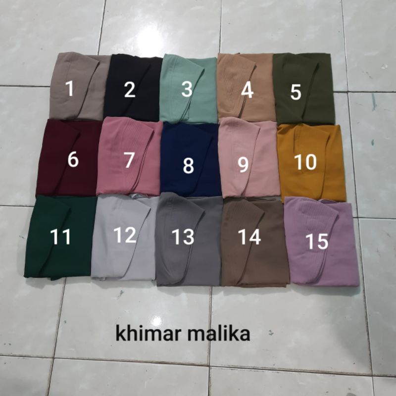 KERUDUNG KHIMAR MALIKA CERUTY PREMIUM/KHIMAR MALIKA BUSA ANTEM SIZE L-5
