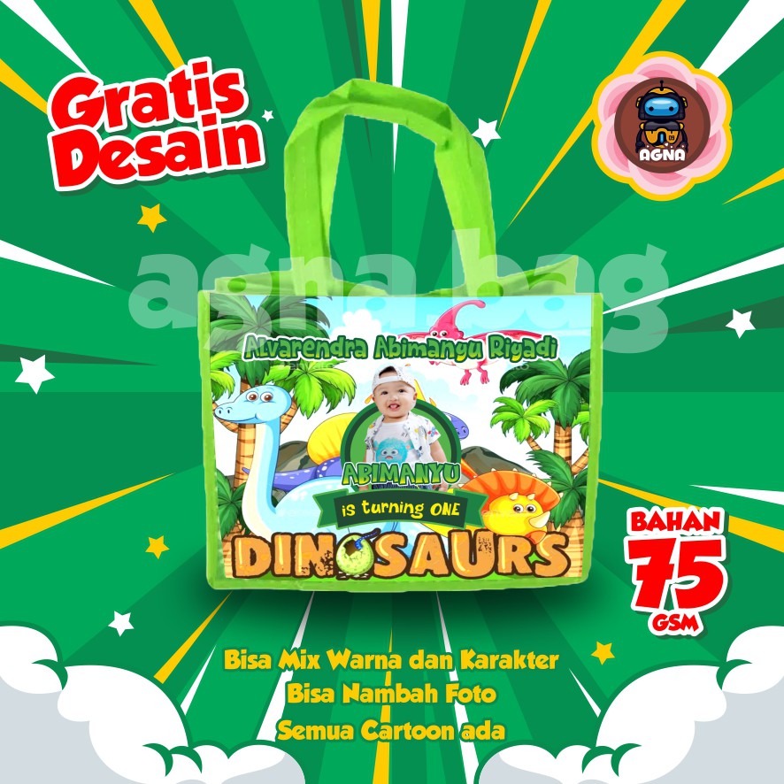 

GOODIE BAG MURAH / TAS ULTAH CUSTOM /TAS ULTAH PROMO/ TAS ULTAH DINO 3