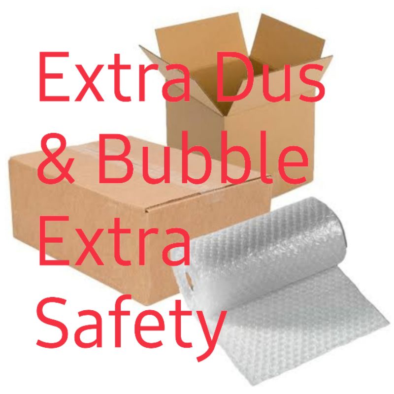 

Extra Bubble Wrap + Dus + Tulisan Fragile for Extra Safety