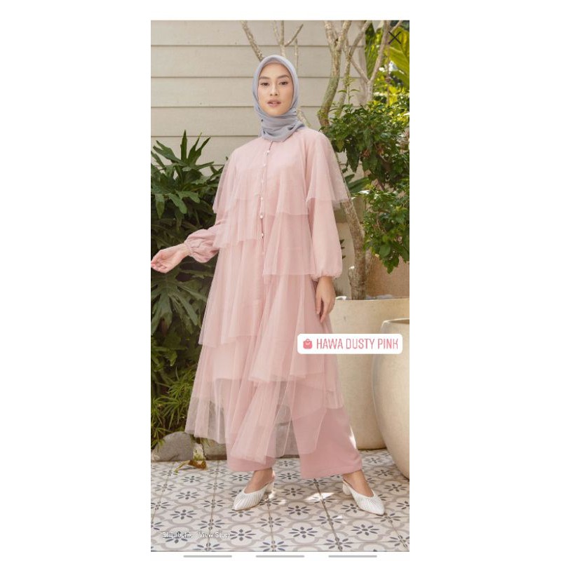 HAWA TUNIK DUSTY PINK HIJABCHIC Size L
