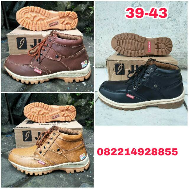 Juger Leather Boots Original Indonesia