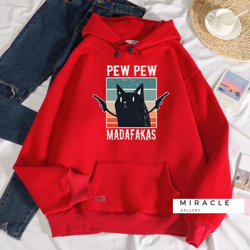 Sweater Hoodie Couple / Jaket pasangan PEW PEW COUPLE Unisex Bahan Fleece Premium