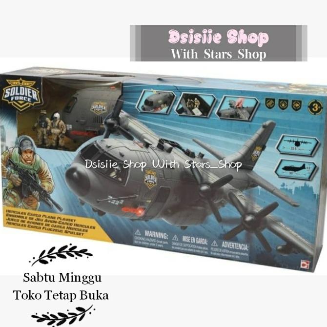 Soldier Force Hercules Plane Playset Original / Mainan Pesawat Jet Big