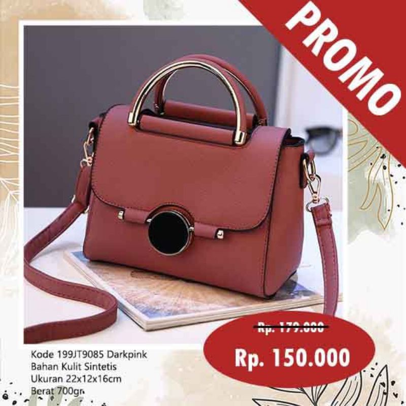 tas selempang import jt9085 darkpink