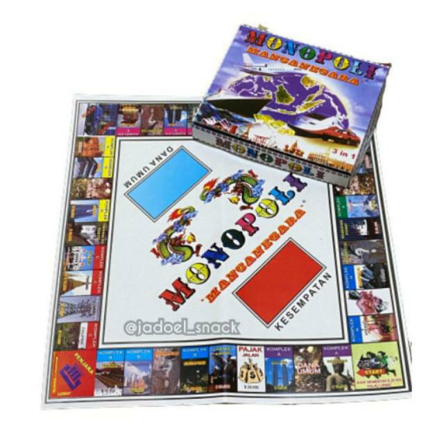  Monopoli  3in1 Mancanegara Jadul Mainan  Jadul by Jadoel 