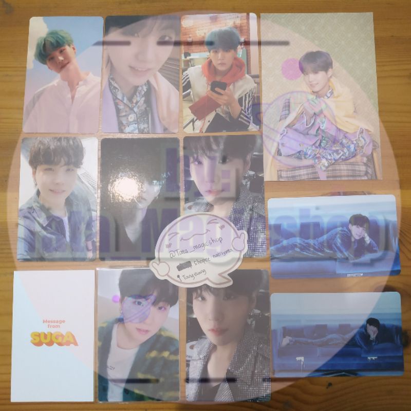 BTS OFFICIAL PHOTO CARD SUGA YOONGI (HER, Persona, LD BE ESS, ROUTE, HOLO)