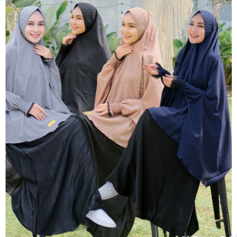 Fatimah Bergo Lengan jilbab  french khimar kerudung Ori Cinta Hijab