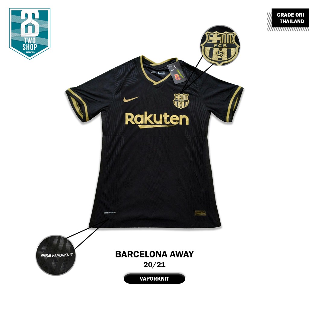 Jersey Bola Barca Away Player Issue VAPORKNIT 2020/2021 Grade Ori