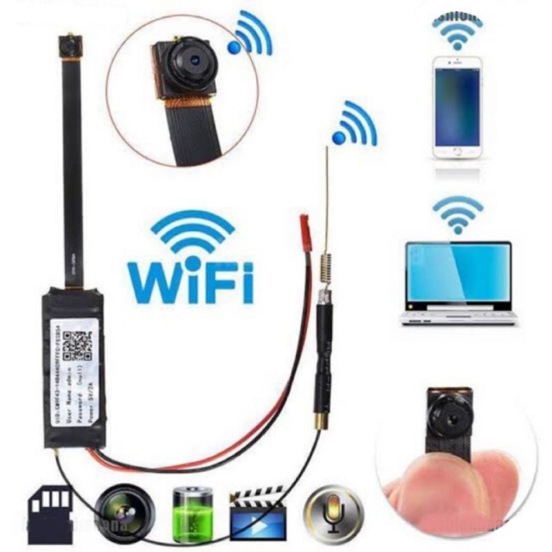 IP Camera Pengintai Mini DIY Module Spy Hidden WiFi Wireless 4K Ultra Mini HD 1080P