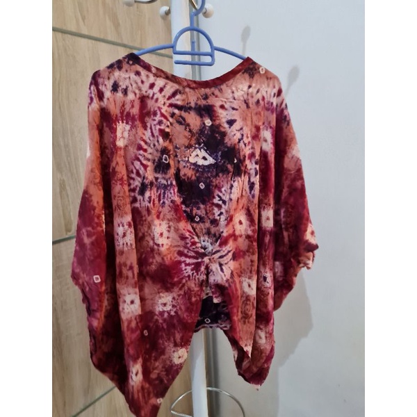 Preloved atasan motif songket palembang