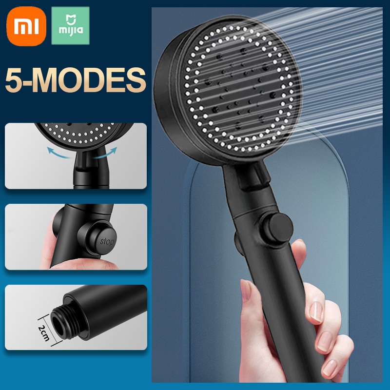 Kepala Shower 5 Mode Adjustable Tekanan Tinggi Untuk Kamar Mandi