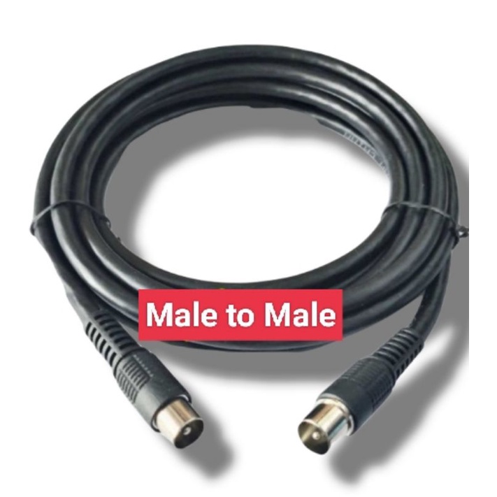 Kabel Antena Male Ke Male Set Top Box stb Nexmedia Indihome Cowo Ke Cowo