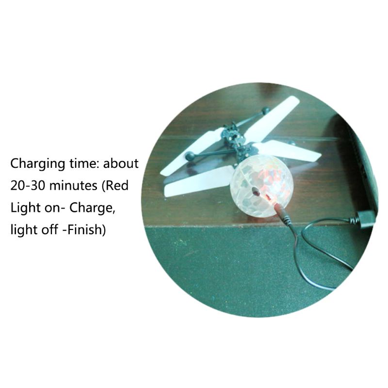 Mary Flash Flying Infrared Induction Colorful LED Disco RC Helikopter Mainan Anak