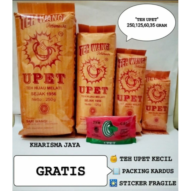 

Teh Upet Teh Hijau Melati Oleh Oleh Khas Cirebon Asli 250gram