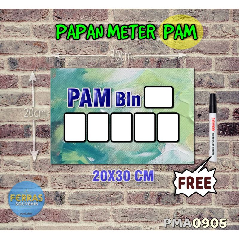

Ferras Papan Meter Listrik PLN PAM motif Unik - Lukis 05