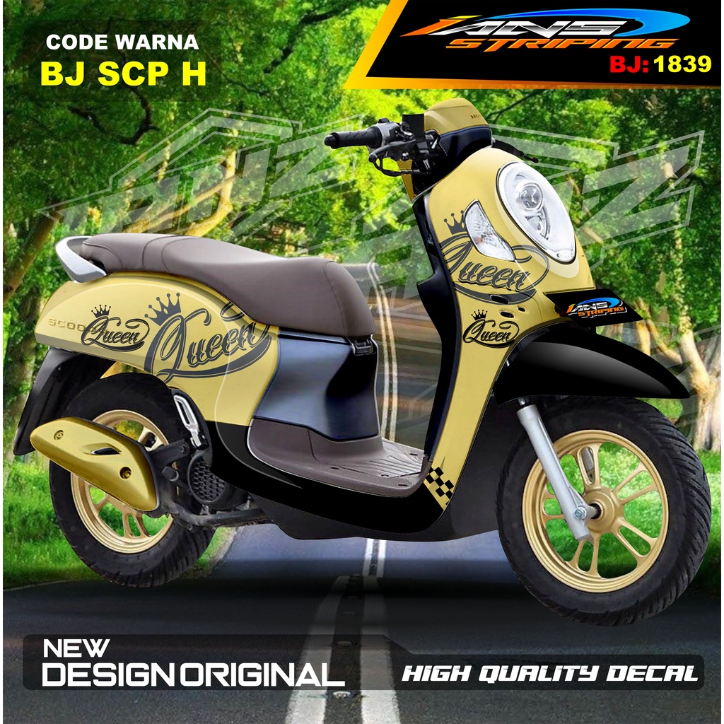 VARIASI STICKER MOTOR SCOOPY FULL BODY / STIKER SCOOPY FULL BODY / STIKER MOTOR SCOOPY NEW DESAIN / STIKER MOTOR TERMURAH