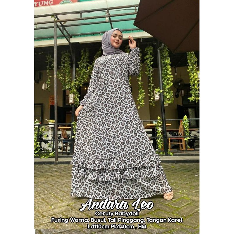 Andara Maxy Ceruty leopard 3 pilihan warna