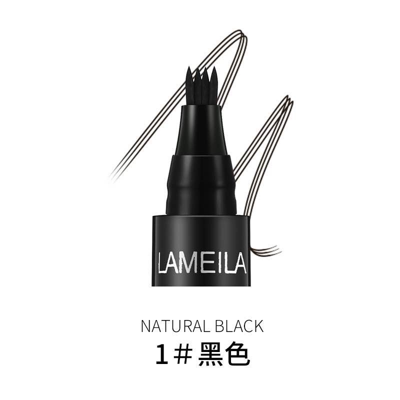 Lameila Eyebrow Waterproof Natural Eyebrow Pen Four claw Eye Brow Tint Fork Tip Long Lasting By Aurora 784