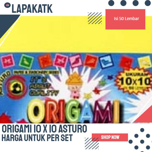 

Asturo Kertas Lipat 10x10 / Origami 10 x 10 +