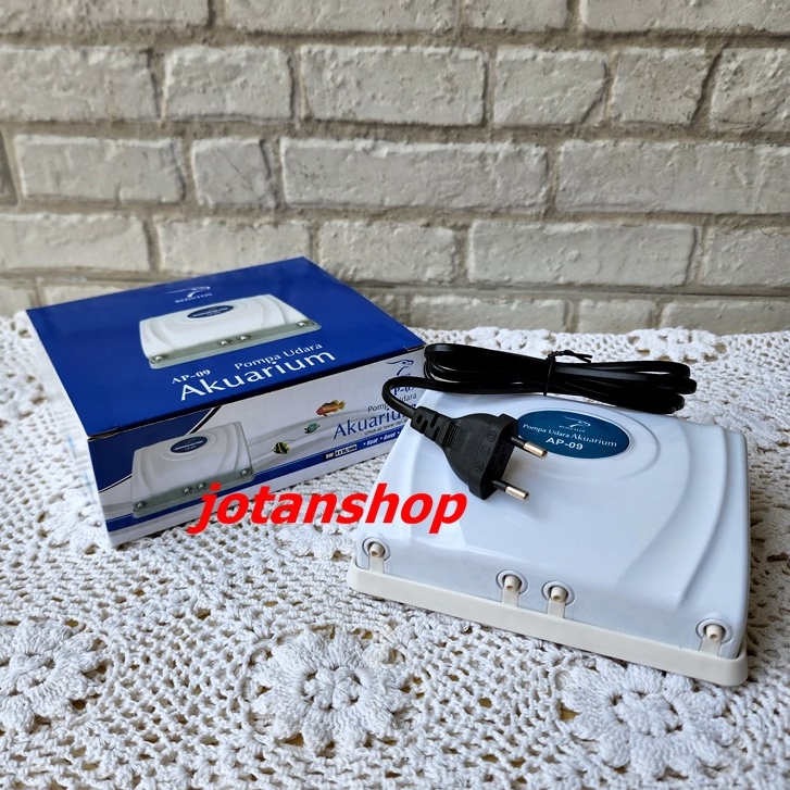 ROSSTON AP 09 Roston AP09 Mesin Aerator 4 Lubang Output Pompa Udara Oksigen Air Pump Aquarium Aquascape