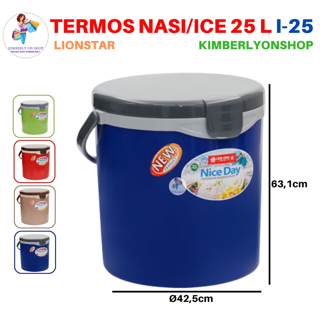 Rice Ice Bucket Hanami Termos Nasi Es 25 Liter I 25 Lion Star