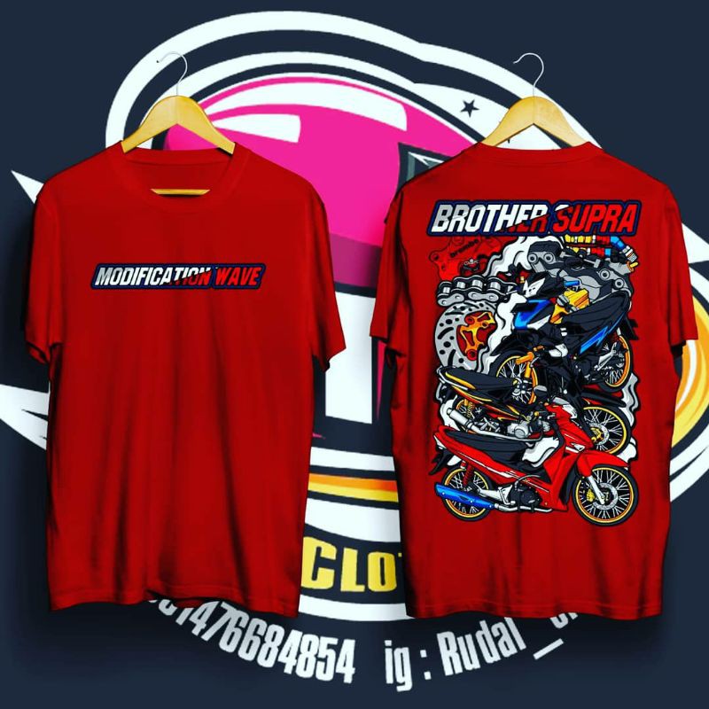 KAOS WAVE / KAOS SUPRA WAVE / WAVE SUPRA / KAOS MOTOR SUPRA / ORIGINAL / COD