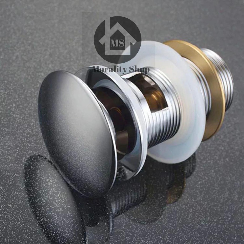 Kepala Afur Tekan sink Kuningan E10005 - Head Avur Strainer Sink Push Model Toto Kuningan