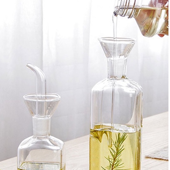 Tempat Minyak Bumbu EASYCOOK Botol Minyak Olive Oil Borosilicate Glass Botol Minyak Kaca Borosilikat Tinggi Botol Minyak Tahan Bocor Rumah Tangga Botol Minyak Kedelai Dapur Botol Pencampur Cuka Glass Olive Oil Bottle Transparent Vinegar Bottle Dispenser