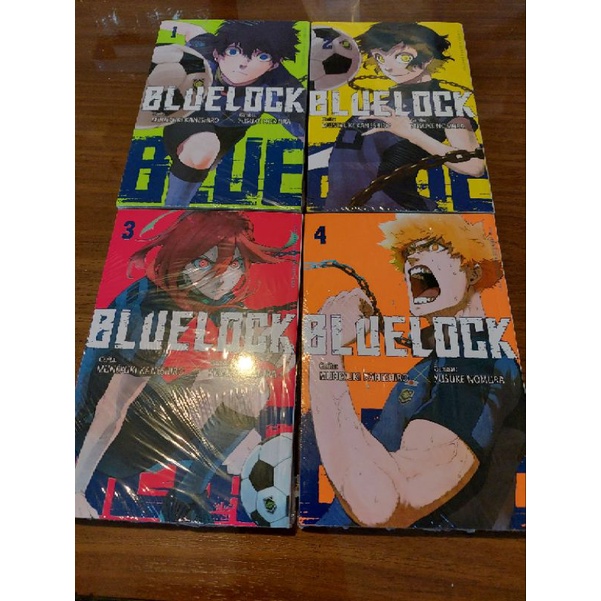 Komik Blue Lock set vol 1-4 segel ori