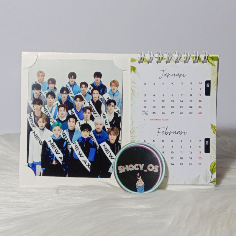 

Kalender Meja duduk 2022 NCT 2021 Dream 127 WayV Universe