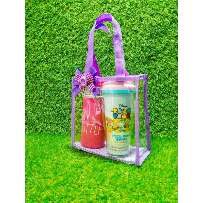Tas mika, tempat boneka, tempat hampers, tas transparan, totebag mika