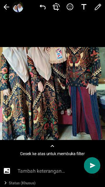Batik Couple Keluarga Sania Ruffle Ori Ndoro Jawi Dnt Sarimbit Seragam Keluarga