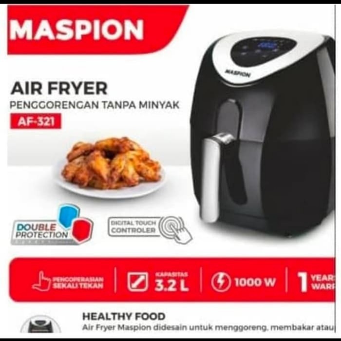 MASPION Air Fryer AF 321 3,2 Liter - pengorengan tanpa minyak