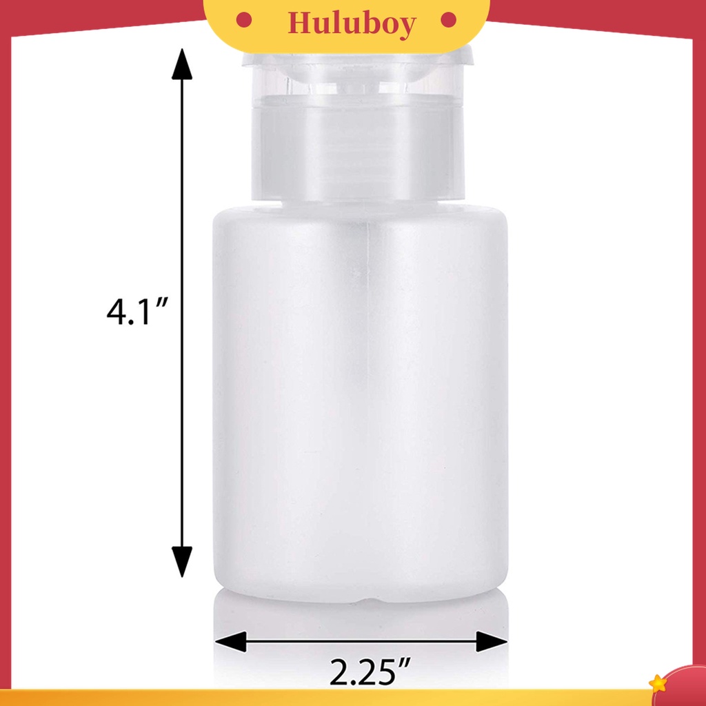 Huluboy Huluboy♡ Botol Tekan Kosong Portable 60ml Untuk Cairan Pembersih Kutek