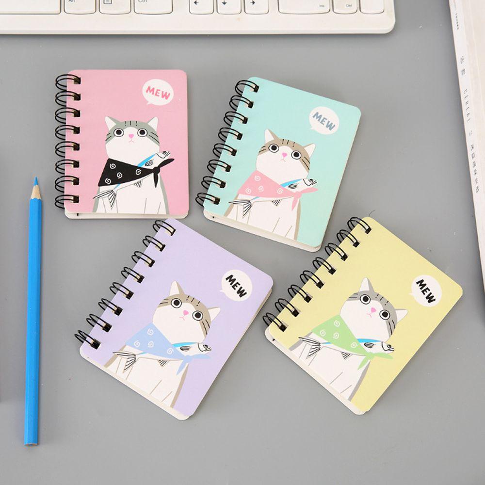 [Elegan] Kartun Kucing Notepad Kawaii Planner Robek Alat Tulis Sekolah Buku Latihan Perlengkapan Kantor Tulisan Pads Diary Buku Tangan Akun