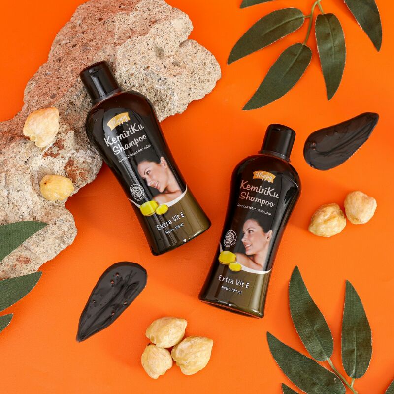 Happy shampo kemiriku Shampo penghilang uban penyubur rambut